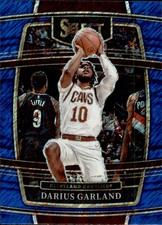 2021-22 Panini Select #13 Darius Garland Blue Shimmer Prizms 4 2 A