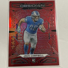 2023 Panini Obsidian - Jack Campbell #129 Asia Red Flood Electric Etch /90 (RC)