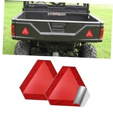 2PCS Slow Moving Vehicle Sign, Diamond Grade Reflective Sticker, 7"x8" Car