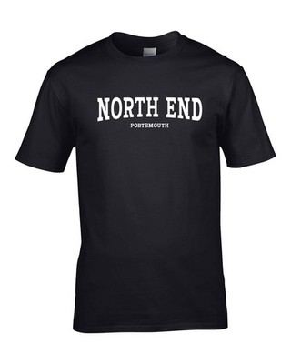 HERREN T-SHIRT NORTH END HEIMATSTADT CITY UK GEBURTSTAGSGESCHENK