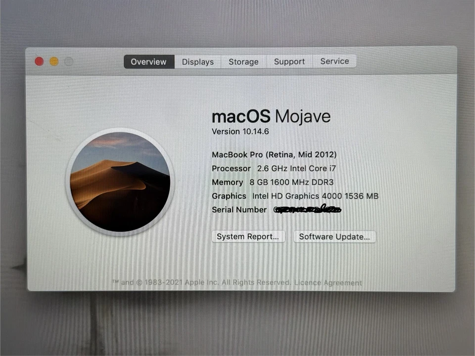 Apple MacBook Pro 15" Retina 2012 – i7 / 8GB / 500GB SSD– new battery  - Image 2 of 4