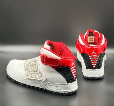 Size 10.5 - Air Jordan Fusion 20 White Varsity Red