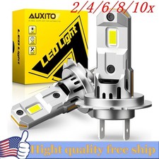 2/4X H7 LED Headlight Bulbs Kit High Low Beam 120W 40000LM Brighter 6500K White