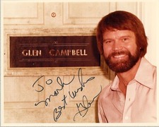 GLEN CAMPBELL - AUTOGRAPHED INSCRIBED PHOTOGRAPH