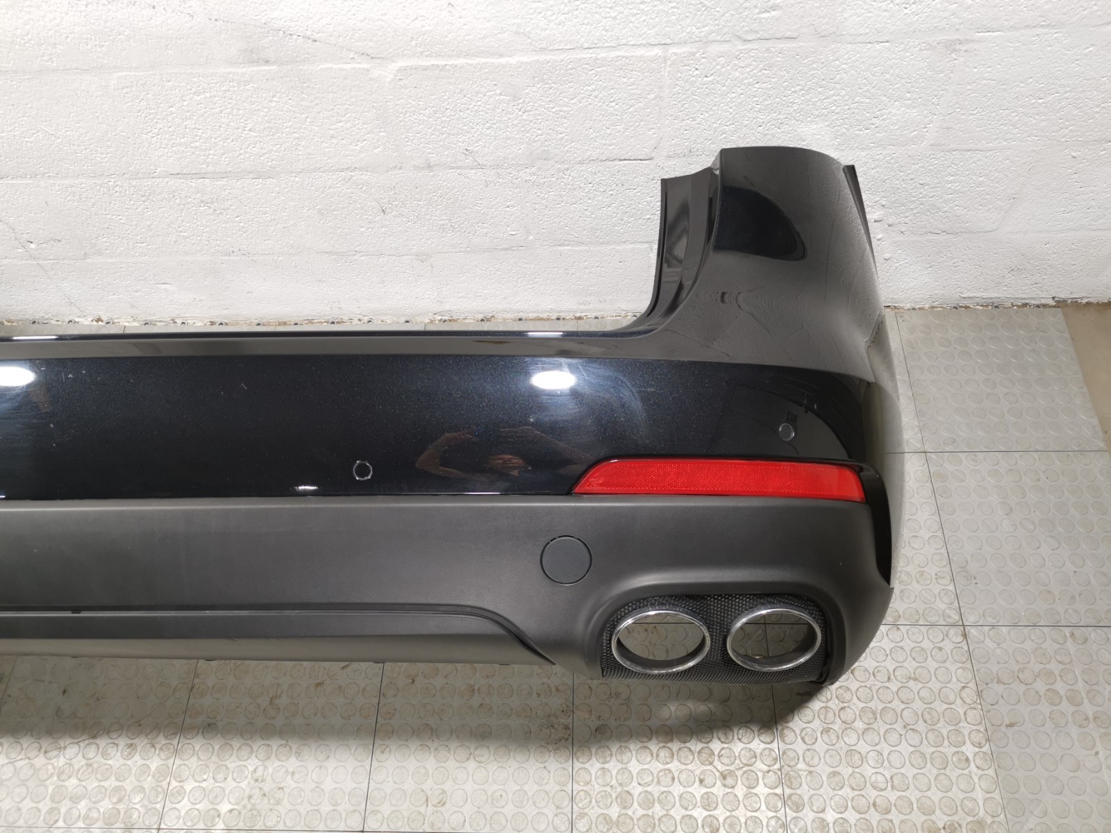 Maserati Levante S AWD 2017 Rear Complete Full Bumper Cover Black Color OEM
