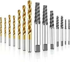 14 Pcs Screw Extractor Set with Left Hand Drill Bits, Heavy Duty Easy Out Broken