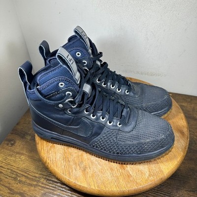 Nike Lunar Force 1 Duckboot Obsidian Navy Blue Gum Sole 805899-400 Mens High Top