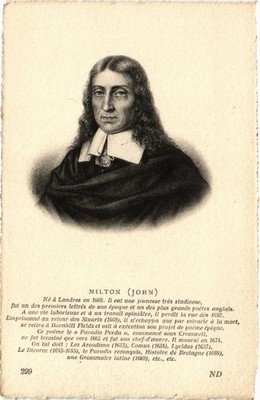 CPA John Milton Ecrivain Writer (606967)