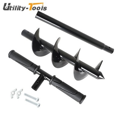4''×24'' Auger Drill Bit for Planting T Shaped Spiral Drill Bit