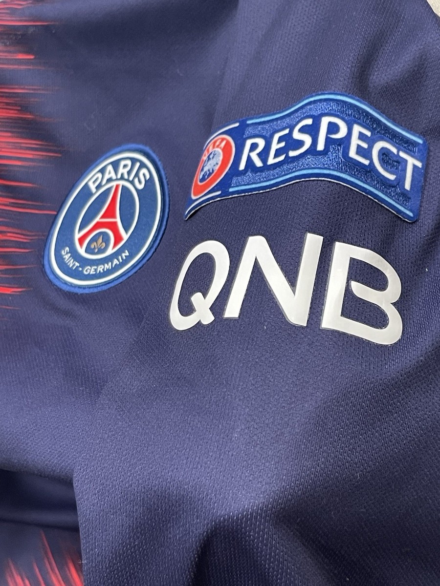 PSG 2018/19 Long Sleeve Neymar Jr. #10 Fly Emirates Nike XL Soccer