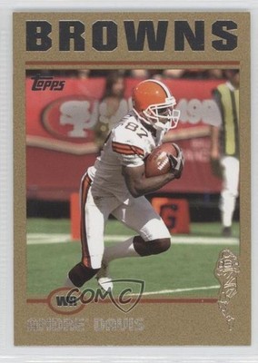 2004 Topps Gold 57/499 Andra Davis Andre Davis #283 1q9