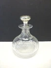 Steuben Glass Perfume Bottle Tiffany & Co Makers Sterling Silver Dresser Vanity