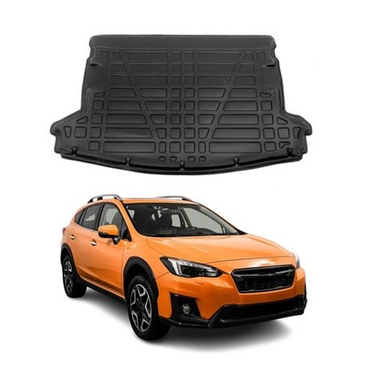 OMAC Cargo Mats Liner for Subaru XV Crosstrek 2013-2015 Black All-Weather TPE