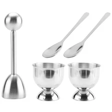 Egg Cracker Topper Set – Soft Hard Boiled Eggs Separator Tool – Include4311