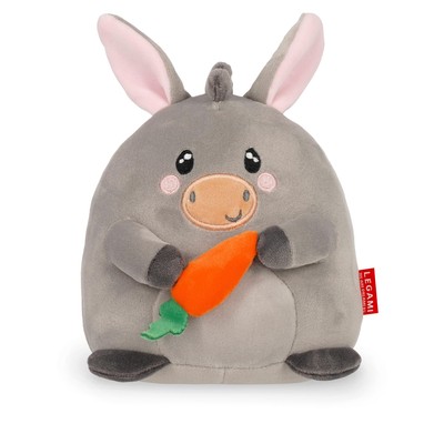 LEGAMI - Super Soft Plush Plush Donkey Theme, Mini Size, with Personalised ID Ca