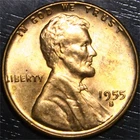 1955 S Lincoln Wheat Penny Gem BU 1c US Coin San Francisco Mint