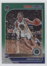 2019-20 Panini NBA Hoops Premium Stock Green Prizm Jordan Poole #223 Rookie RC