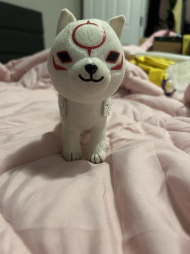 Juguete de Peluche Okami Den Amaterasu 8" Capcom Perro Raro Buen Estado - Imagen 3 de 4