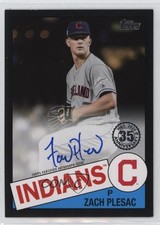 2020 Topps 1985 Baseball Series 2 Black 169/199 Zach Plesac #85BA-ZP Auto 11ur