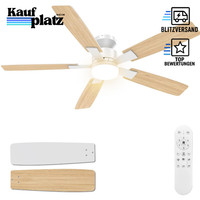Deckenventilator 132Cm Beleuchtung Dimmbar Led Fernbedienung 6 Stufen Leise