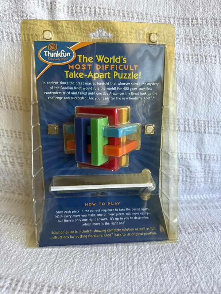 Thinkfun Gordian's Knot Brainteaser Challenge Toy with Guide (2005) Brand New - Image 2 of 4
