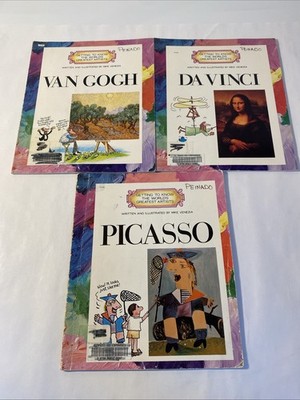 Lot of 3 Getting To Know The World's Greatest artists  by Mike Venezia 1988/1989
