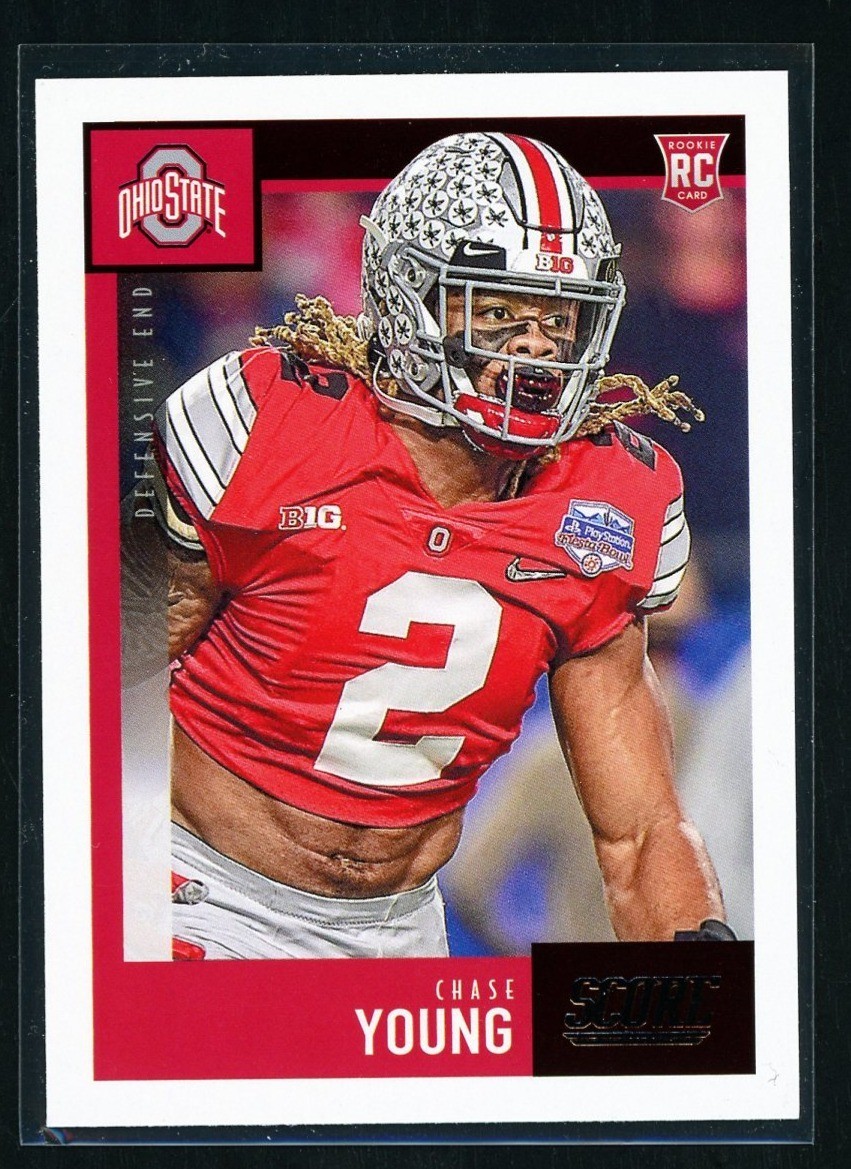 2020 Panini Score Football Chase Young Rookie #338