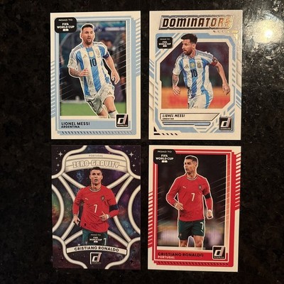 Lionel Messi Dominators & Cristiano Ronaldo 2026 Donruss Road To FIFA World Cup