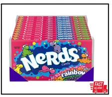 	Nerds Candy Rainbow 5 Ounce Movie Theater Candy Box 5 Ounce Pack of 12	