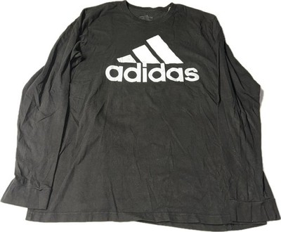 Adidas Amplifier Tee Black Longsleeve Graphic T-Shirt Men's Size XL