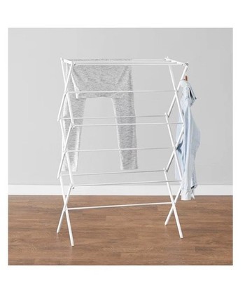Amazon Basics Foldable Portable Laundry Rack 14.5 x 29.5 x 41.8 inches, White 