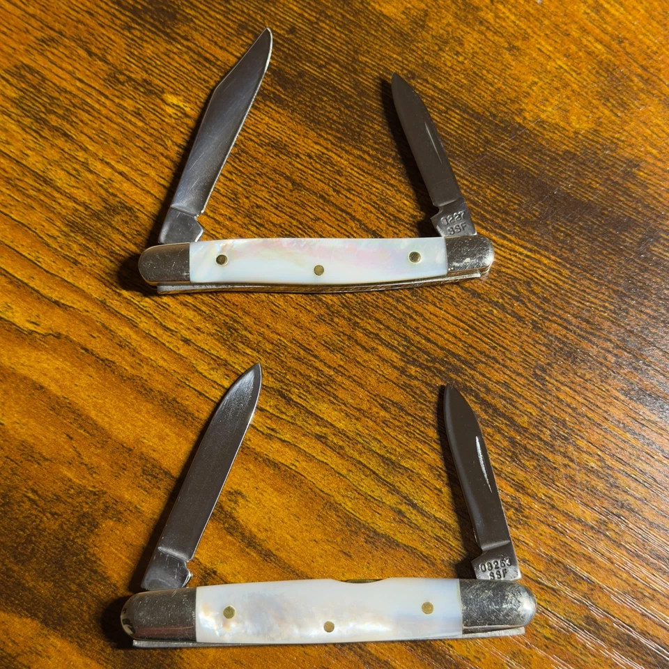 Lote de facas Case XX 1996 madrepérola senador e caneta pequena com caixa de estojo - Imagem 3 de 4