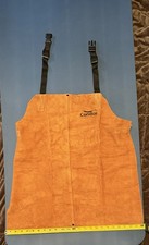 Condor Leather Welding Apron Size L Brown Adjustable Straps Heat Resistant Work