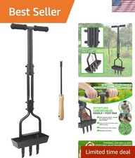 Lawn Aerator with Soil Core Storage Tray - Easy Garden Care Tool