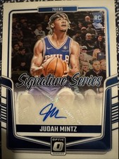2024-25 Panini Donruss Optic Judah Mintz Prizm Rookie Auto #SS-MNT 76ers