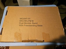 Mount-It Dual Monitor Desk Stand MI2781B New