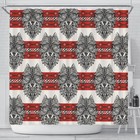 Native Indian Wolf Shower Curtain