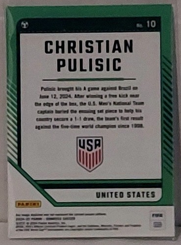 donruss soccer 2024-25 Holo Christian Pullisic No#10 - Picture 2 of 2