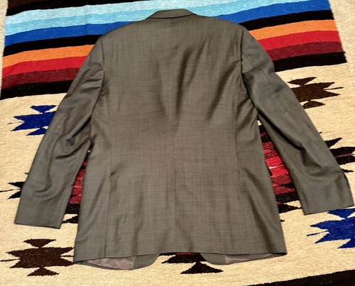 Peter Millar Gray suit jacket Sport coat Blazer Mens 44Tall - Picture 14 of 14
