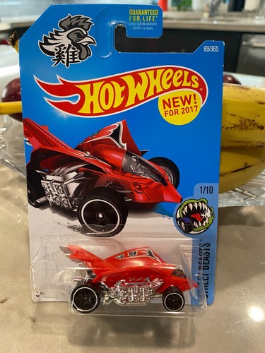 2017 Hot Wheels #89 Street Beasts 1/10 TURBO ROOSTER Red w/Black Pr5 Spokes