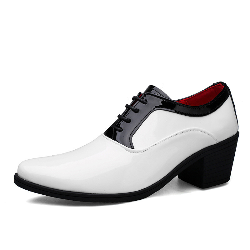 SAOLA Scarpe Oxford uomo colori misti punta tacco alto blocco business formali