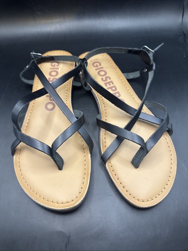 Sandalias Gioseppo con correa al tobillo para mujer EU39 | US 8.5-9 negras - Imagen 8 de 8