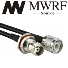 20" TNC Male to TNC Female Nut bulkhead RG58 cable ; US Stock