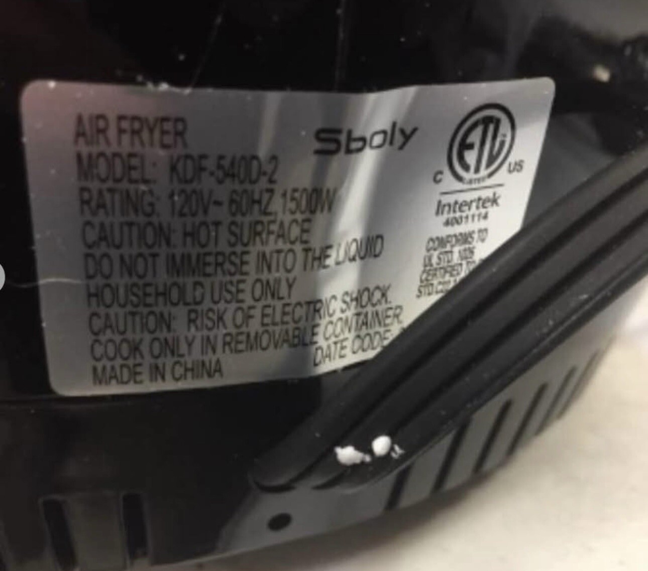 SBOLY 8 MODE AIR FRYER WITH LCD DIGITAL TOUCH SCREEN, 6.3QT AIRFRYER 