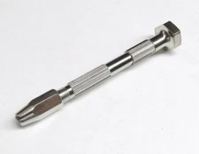 Swivel Head Pin Vise 4 Chuck Hand Drill Tool with 4 Sizes Capacity Range 0-1/8"