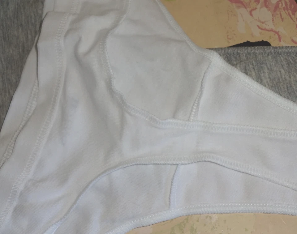 3x TEZENIS Strings Baumwolle Elasthan weiß schwarz grau meliert Gr. M (38) NEU!! - Bild 2 von 3