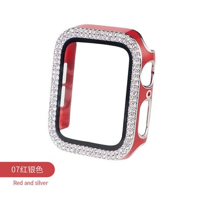 Für Apple Watch 11 10 9 8 7 6 SE Ultra 49mm Leder+ Metall Armband + Bling Hülle