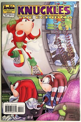 KNUCKLES The Echidna Comic Book #20  FORBIDDEN ZONE 2 of 3 Bagged & Boarded NEW