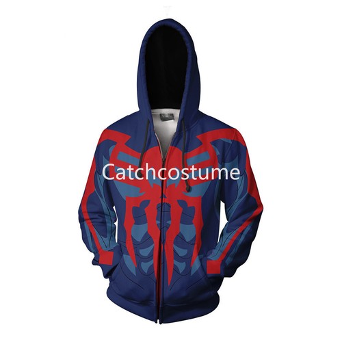 Spider-Man Across the Spider-Verse Spiderman 2099 Black Suit Cosplay Hoodie - Picture 4 of 5
