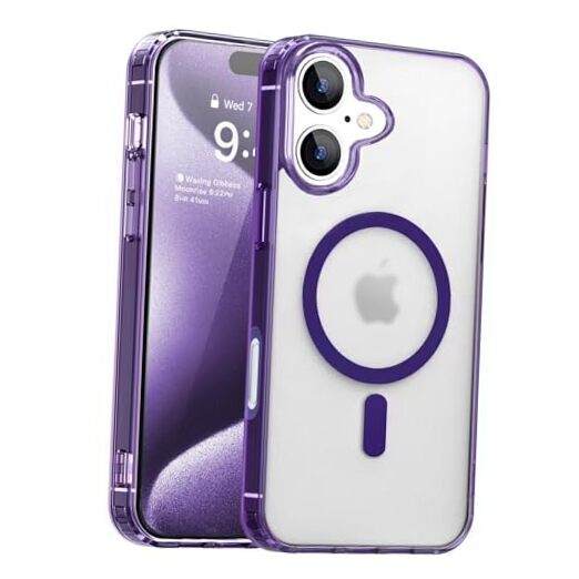 MagSafe MIL-Grade Magnetic Case for iPhone 16 in Purple
